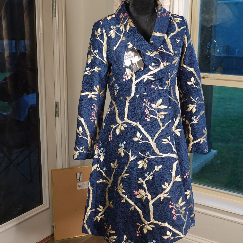 Navy Coat dress NWT